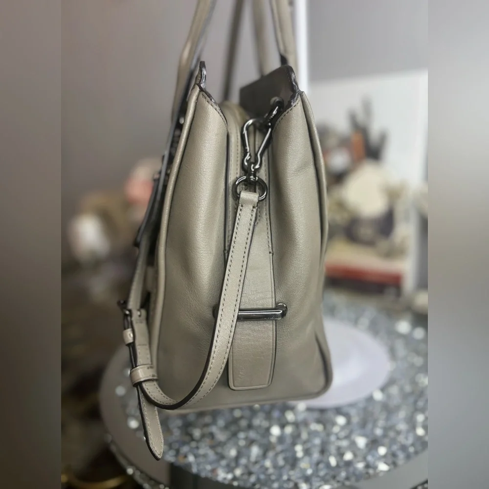 Coach 2015 calf leather Swagger Frame Satchel EUC - Picture 7 of 16